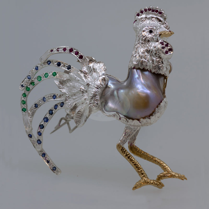 COCKEREL BROOCH