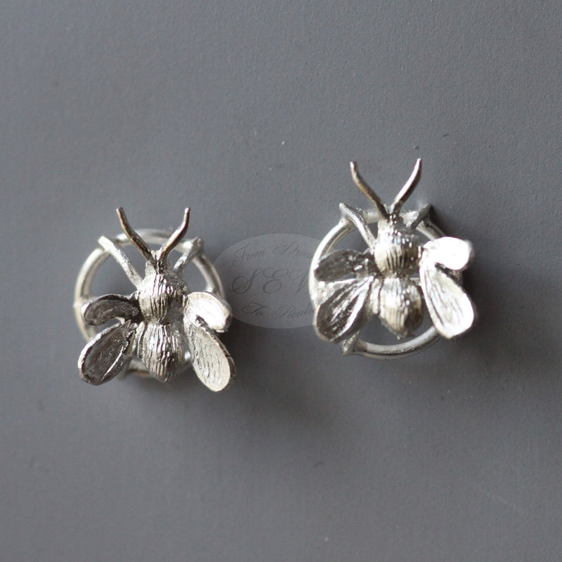 STERLING SILVER STUD EARRINGS HONEY B