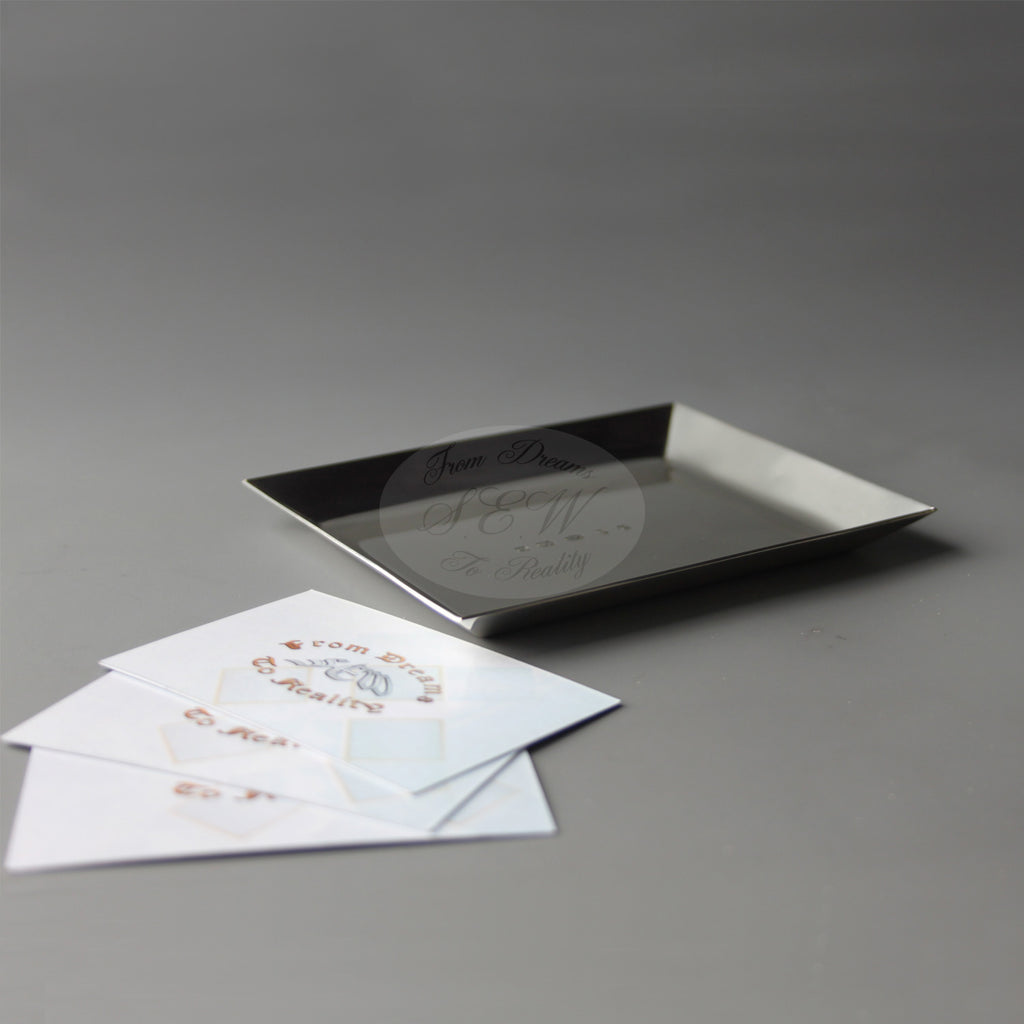 SMALL STERLING SILVER CARD TRAY  BITS AND BOBS