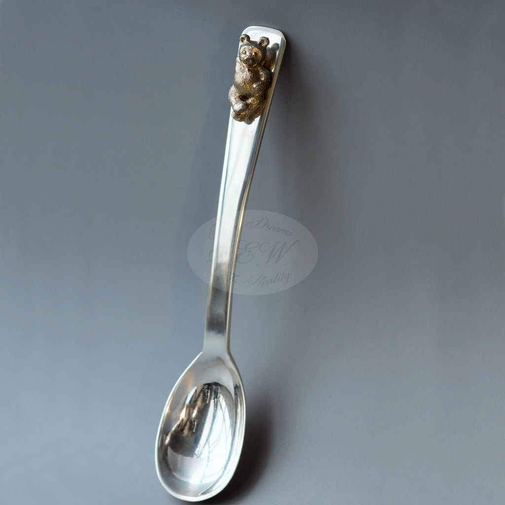 STERLING SILVER KIDS SPOON  TED'S SPOONLICIOUS