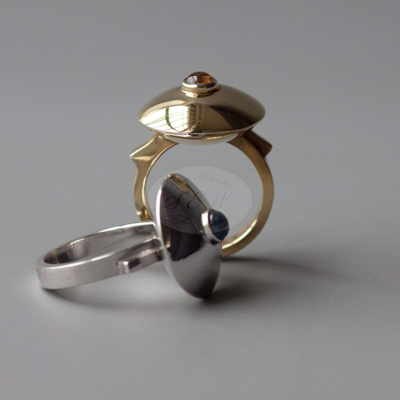 DOMED - SILVER  / GILT