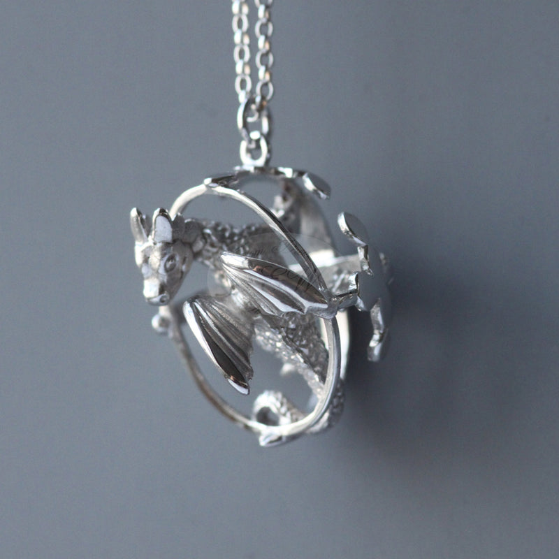 STERLING SILVER PENDANT GEORGE'S DRAGON