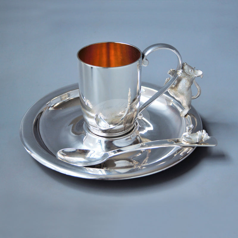 STERLING SILVER DINNER SET  MONTY'S T-TIME TREAT