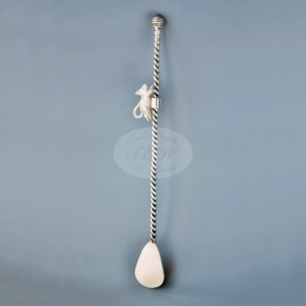 STERLING SILVER COCKTAIL SWIVEL STICK   TIPSY